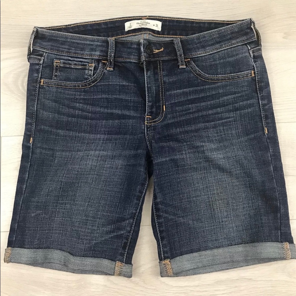 ABERCROMBIE & FITCH 29x8 JEAN SHORTS DENIM SZ 2